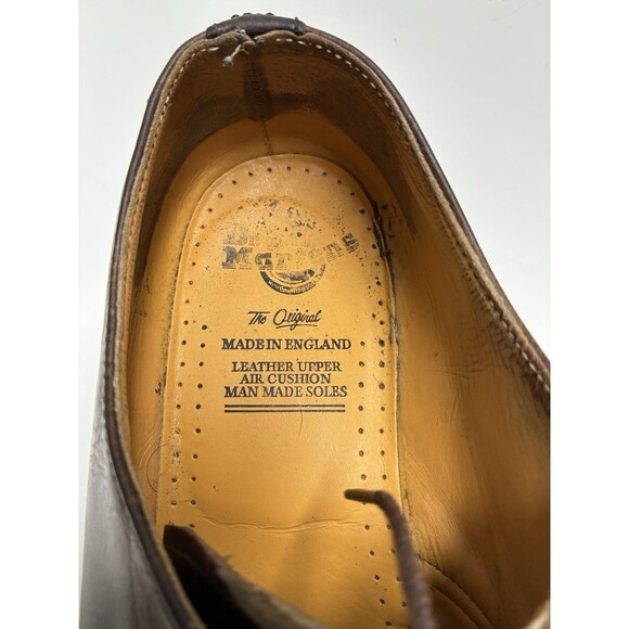 VINTAGE Doc Martens Oxford Shoes Made in England Leather Mens 11 Brown Oxford main image 14